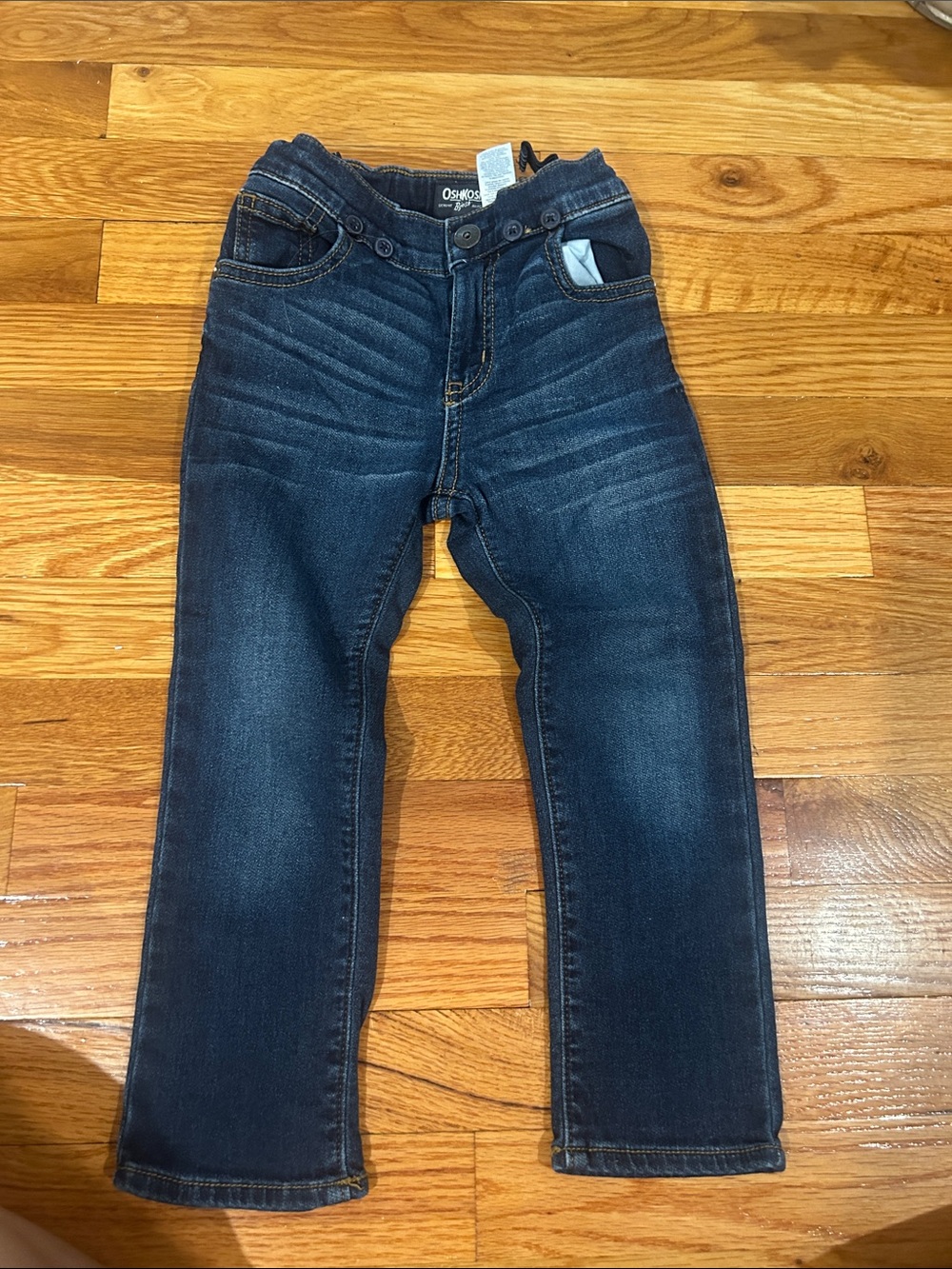 OshKosh B'gosh Boys' Dark Indigo Slim Straight Jeans